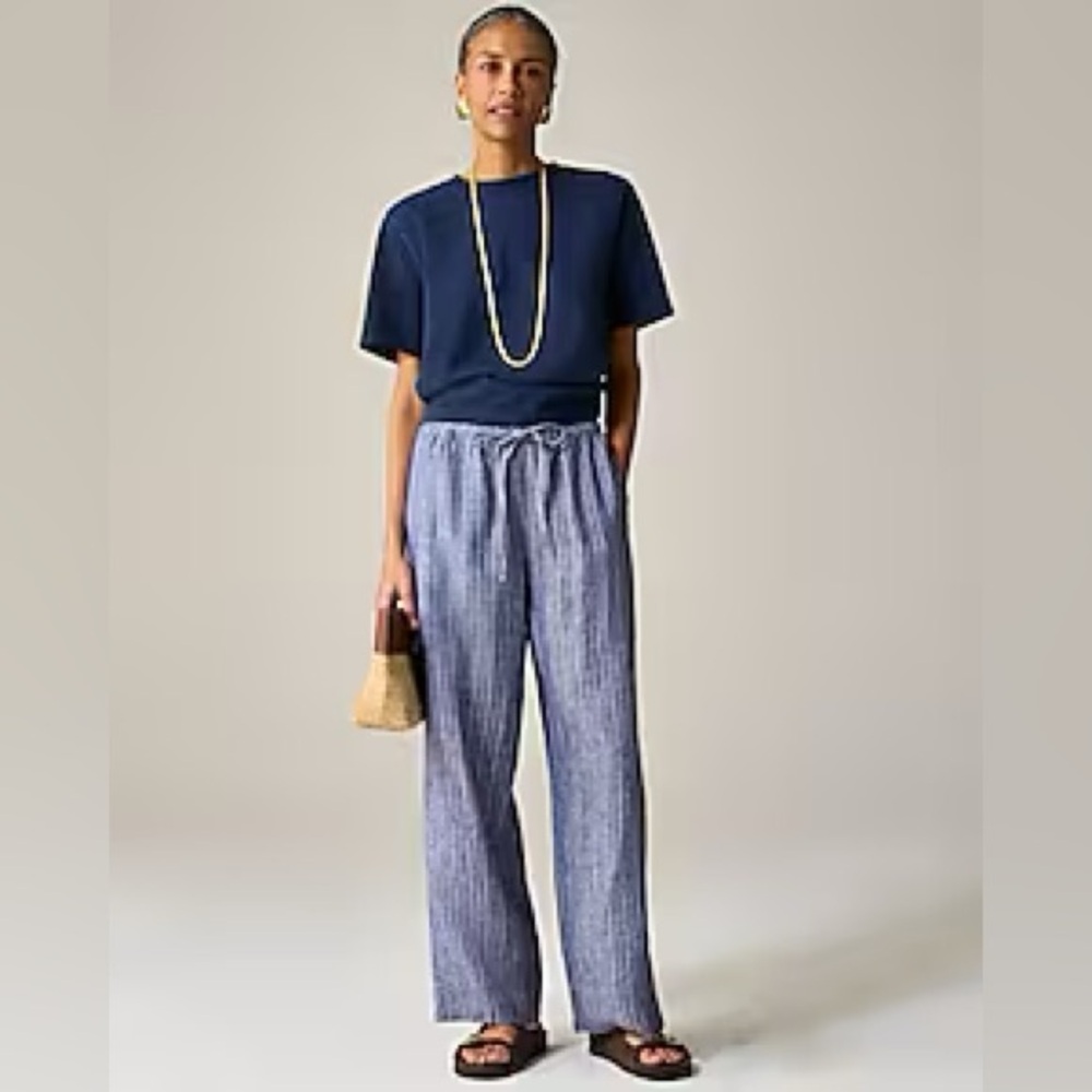 J. Crew New Soleil Pants in Linen